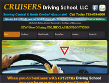 Tablet Screenshot of cruisersdrivingschool.com